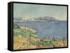 The Gulf of Marseilles Seen from L'Estaque, c.1885-Paul Cezanne-Framed Stretched Canvas