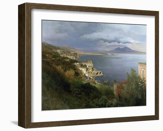 The Gulf of Naples, 1883-Oswald Achenbach-Framed Giclee Print