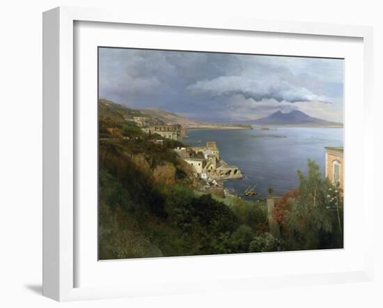 The Gulf of Naples, 1883-Oswald Achenbach-Framed Giclee Print