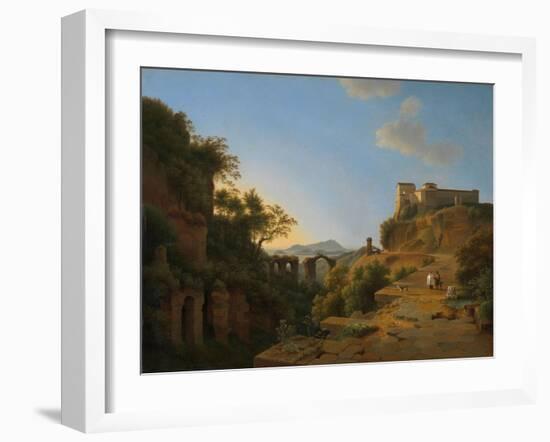 The Gulf of Naples with the Island of Ischia in the Distance, 1818-Joseph August Knip-Framed Giclee Print