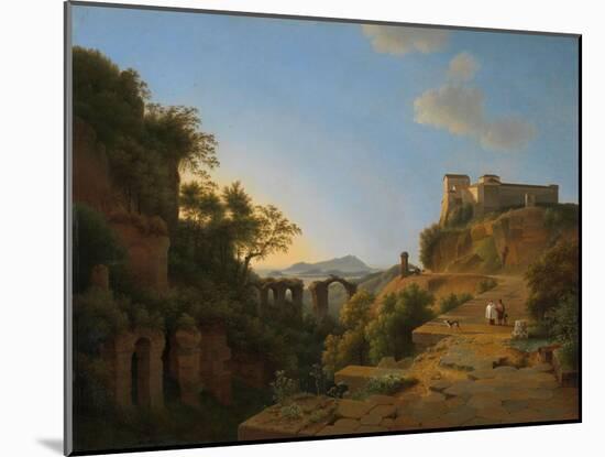 The Gulf of Naples with the Island of Ischia in the Distance, 1818-Joseph August Knip-Mounted Giclee Print