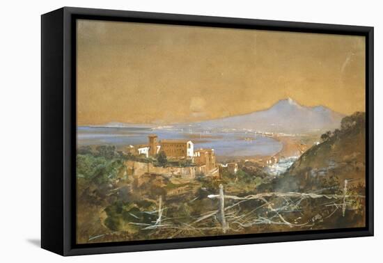 The Gulf of Naples-Giacomo Campi-Framed Stretched Canvas