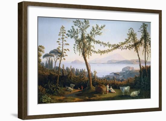 The Gulf of Pozzuoli, 1737-1807-Jacob Philipp Hackert-Framed Giclee Print