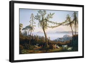 The Gulf of Pozzuoli, 1737-1807-Jacob Philipp Hackert-Framed Giclee Print