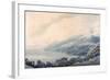 The Gulf of Salerno - Raito from Vietri (Pencil & W/C on Paper)-John Robert Cozens-Framed Giclee Print