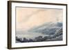 The Gulf of Salerno - Raito from Vietri (Pencil & W/C on Paper)-John Robert Cozens-Framed Giclee Print