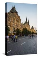 The Gum on Red Square at Sunset, Moscow, Russia, Europe-Michael Runkel-Stretched Canvas