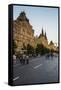 The Gum on Red Square at Sunset, Moscow, Russia, Europe-Michael Runkel-Framed Stretched Canvas