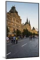 The Gum on Red Square at Sunset, Moscow, Russia, Europe-Michael Runkel-Mounted Photographic Print