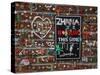 The Gum Wall.-Jon Hicks-Stretched Canvas