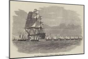 The Gun-Boat Flotilla Off Portland-null-Mounted Giclee Print