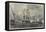 The Gun-Boats Passing Through the Line-Of-Battle Ships-George Henry Andrews-Framed Stretched Canvas