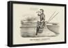 The Gunboat Candidate At the battle of Malvern Hill Political Cartoon Art Print Poster-null-Framed Poster