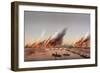 The Gunboat 'La Farcy' Moored in the Seine During the Burning of the Tuileries and the Conseil…-Charles Leduc-Framed Giclee Print