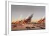 The Gunboat 'La Farcy' Moored in the Seine During the Burning of the Tuileries and the Conseil…-Charles Leduc-Framed Giclee Print