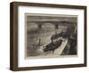The Gunboats on the Loire Captured at Orleans by the Prussians-null-Framed Giclee Print