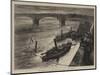 The Gunboats on the Loire Captured at Orleans by the Prussians-null-Mounted Giclee Print