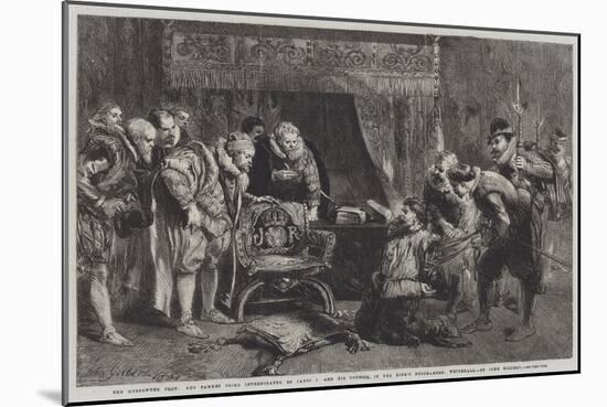 The Gunpowder Plot-Sir John Gilbert-Mounted Giclee Print