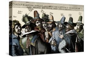 The Gunpowder Plotters conspiring-Crispin I De Passe-Stretched Canvas