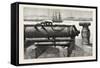 The Guns of H.M.S. Courageux at Gibraltar the Courageux Was Wrecked in 1796-null-Framed Stretched Canvas