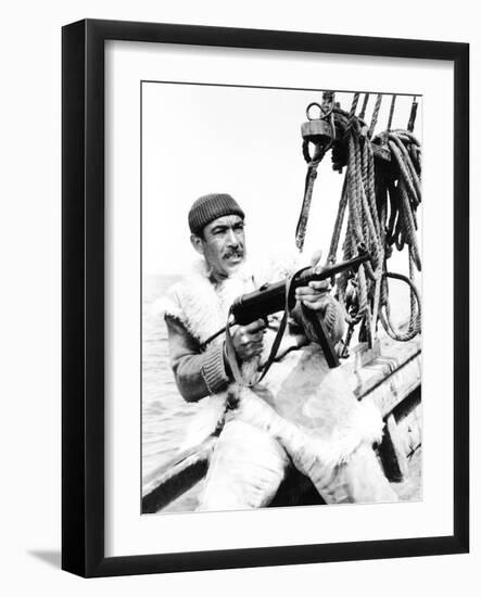 The Guns of Navarone, Anthony Quinn, 1961-null-Framed Photo