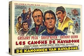 The Guns of Navarone, Belgian Movie Poster, 1961-null-Stretched Canvas