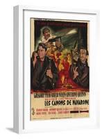 The Guns of Navarone, French Movie Poster, 1961-null-Framed Art Print