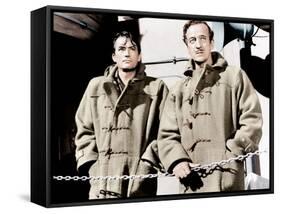 THE GUNS OF NAVARONE, from left: Gregory Peck, David Niven, 1961-null-Framed Stretched Canvas