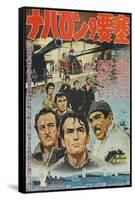 The Guns of Navarone, Japanese Movie Poster, 1961-null-Framed Stretched Canvas