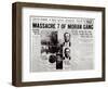 The Gusenberg Brothers, St Valentine Day's Massacre, front page of 'The Chicago Daily News'-null-Framed Premium Giclee Print