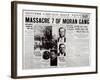 The Gusenberg Brothers, St Valentine Day's Massacre, front page of 'The Chicago Daily News'-null-Framed Giclee Print