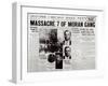 The Gusenberg Brothers, St Valentine Day's Massacre, front page of 'The Chicago Daily News'-null-Framed Giclee Print