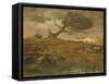 The Gust of Wind, 1871-73 (Oil on Canvas)-Jean-Francois Millet-Framed Stretched Canvas
