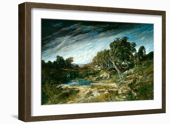 The Gust of Wind, C.1865 (Oil on Canvas)-Gustave Courbet-Framed Giclee Print