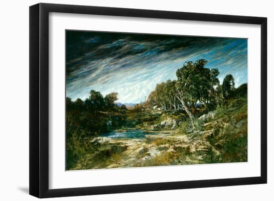 The Gust of Wind, C.1865 (Oil on Canvas)-Gustave Courbet-Framed Giclee Print