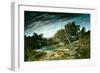 The Gust of Wind, C.1865 (Oil on Canvas)-Gustave Courbet-Framed Giclee Print