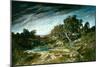 The Gust of Wind, C.1865 (Oil on Canvas)-Gustave Courbet-Mounted Giclee Print