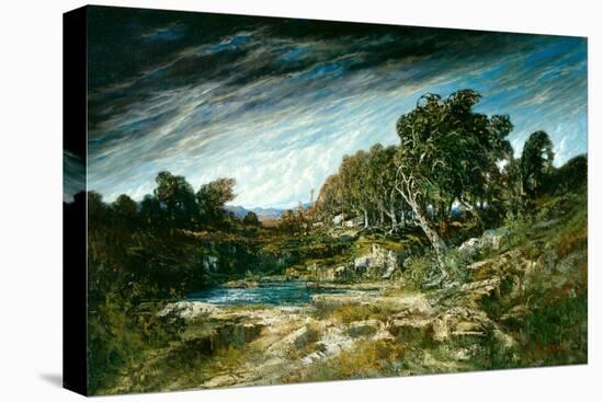 The Gust of Wind, C.1865 (Oil on Canvas)-Gustave Courbet-Stretched Canvas