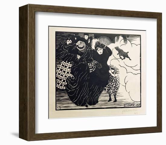 The Gust of Wind-Félix Vallotton-Framed Giclee Print