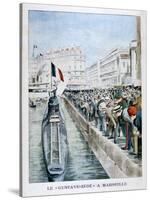 The Gustave-Zede Arrives in Marseilles, 1901-null-Stretched Canvas