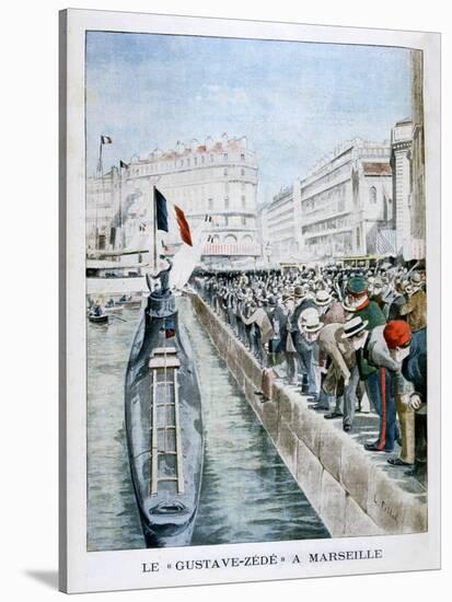 The Gustave-Zede Arrives in Marseilles, 1901-null-Stretched Canvas