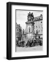 The Gutenberg Monument, Frankfurt, Germany, Late 19th Century-John L Stoddard-Framed Giclee Print