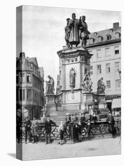 The Gutenberg Monument, Frankfurt, Germany, Late 19th Century-John L Stoddard-Stretched Canvas