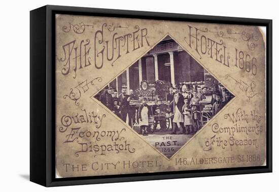 The Gutter Hotel, Aldersgate Street, City of London, 1866-null-Framed Stretched Canvas