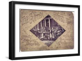 The Gutter Hotel, Aldersgate Street, City of London, 1866-null-Framed Giclee Print