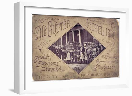 The Gutter Hotel, Aldersgate Street, City of London, 1866-null-Framed Giclee Print