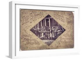 The Gutter Hotel, Aldersgate Street, City of London, 1866-null-Framed Giclee Print