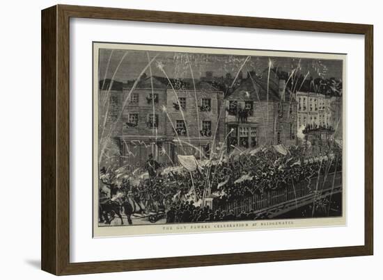 The Guy Fawkes Celebration at Bridgewater-null-Framed Giclee Print