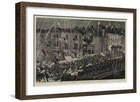 The Guy Fawkes Celebration at Bridgewater-null-Framed Giclee Print