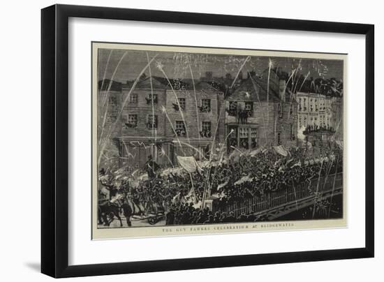 The Guy Fawkes Celebration at Bridgewater-null-Framed Giclee Print